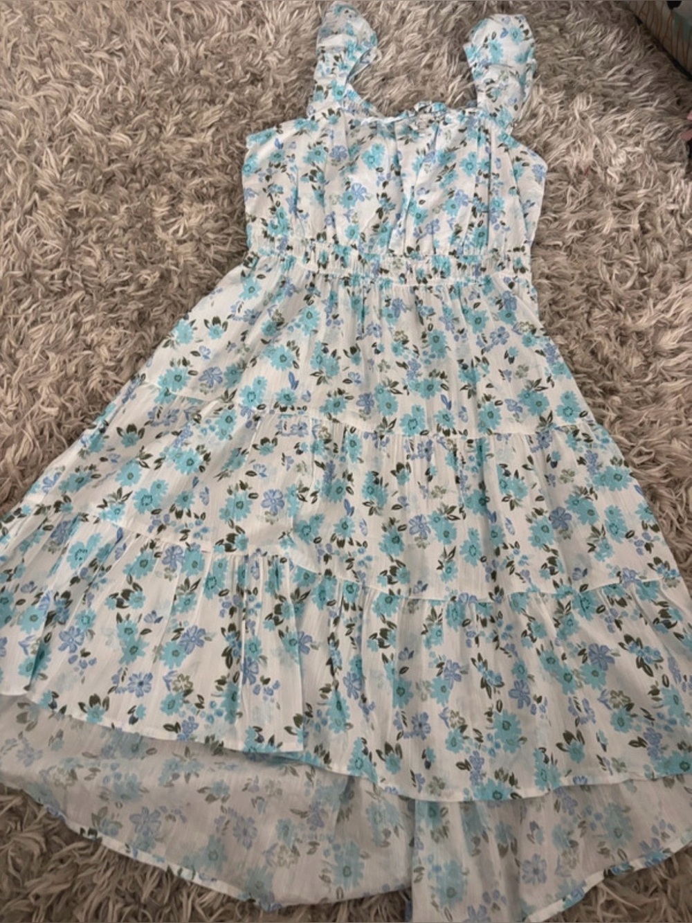 SO Floral Midi Dress Girls XL (14/16) New With Tags